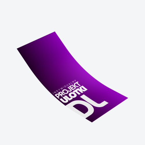 Projekt ulotki jednostronnej - rozmiar DL