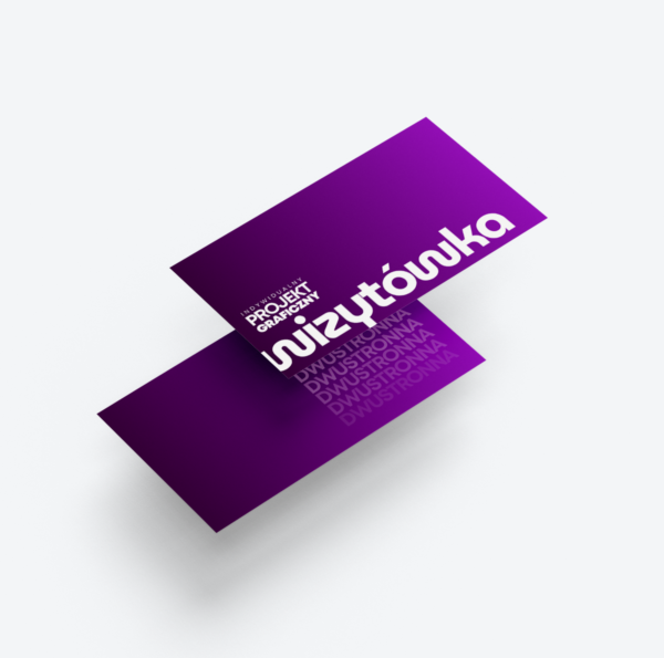 Projekt wizytówki firmowej dwustronnej - 85x55mm